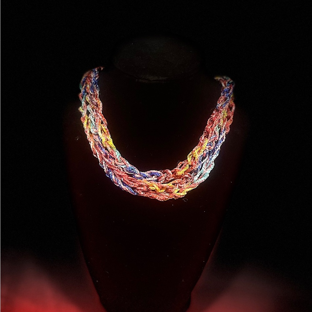 Multistrand Crocheted Necklace - Picture 8 of 10
